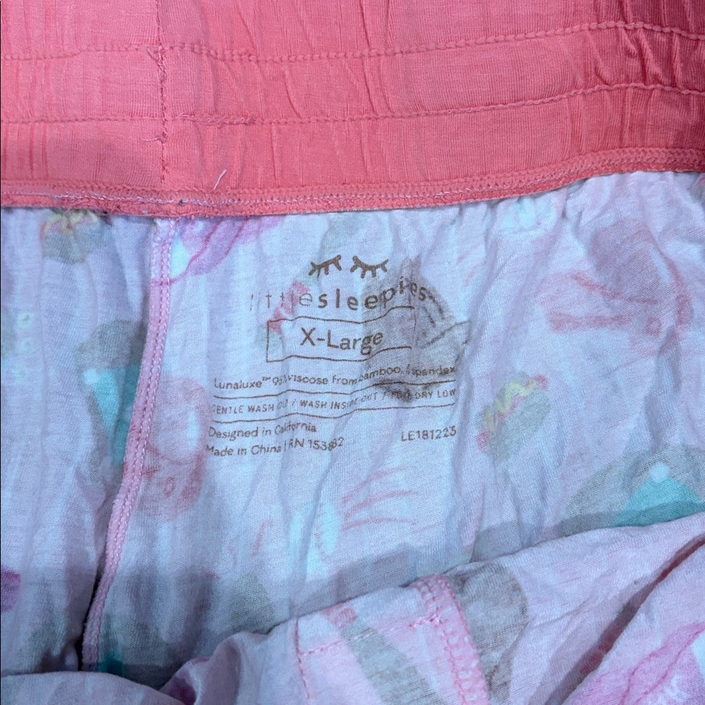 Little Sleepies All Star Baseball Women’s Pants Pink XL - Picture 3 of 4